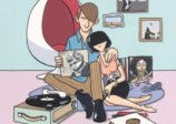 One of the pieces on show in Pete McKee's new exhibition Thud, Crackle Pop, celebrating music on vinyl, in Sheffield this month