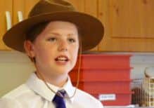 Year Six pupil Grace Black spoke about what to take to a desert island at the Rudston School public speaking competition