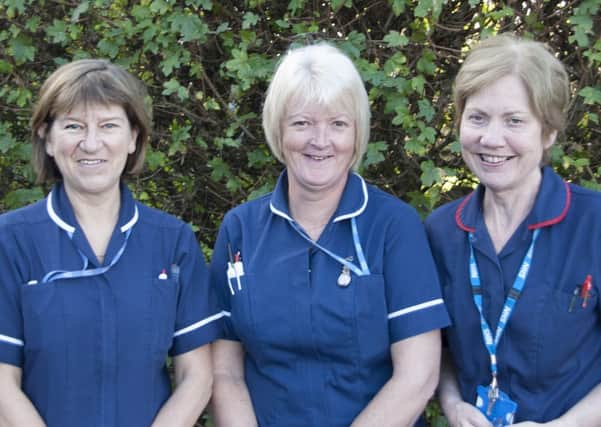 From left, Kay Hargreaves, Nicola Amos and Ruth Dymock