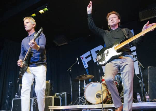 Russell Hastings and Bruce Foxton on stage with From The Jam