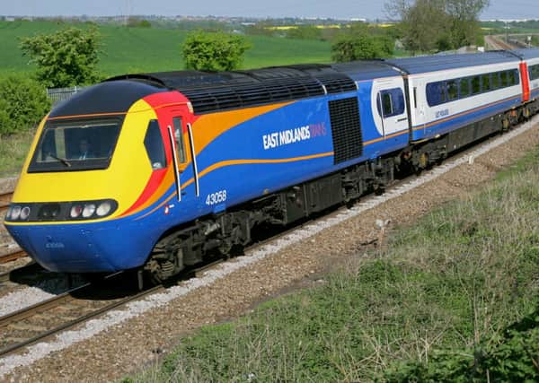East Midlands Trains reliveried high-speed train
