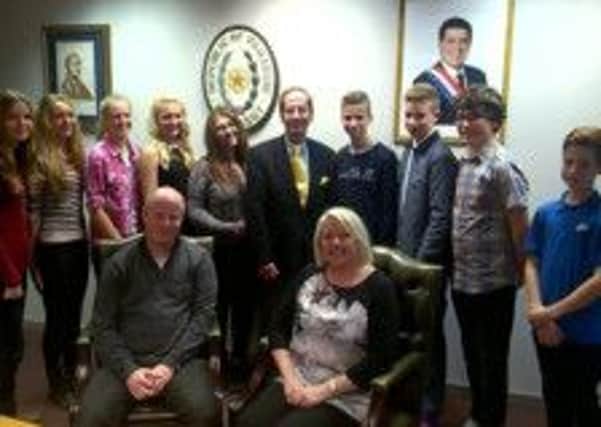 Students from Wales High School visited the Paraguayan embassy and met the Paraguayan ambassador to the UK