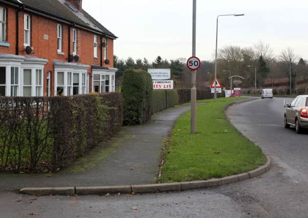 John Thompson and local residents are concerned about speeding on the A619 near Darfoulds Nursery. Houses near to the exit onto the A619.