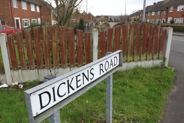 A general view of Dickens Road in Worksop.