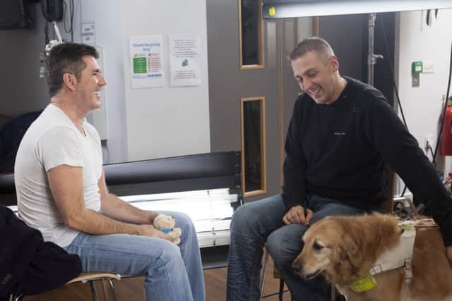 Steve Bowles tell his story to Simon Cowell