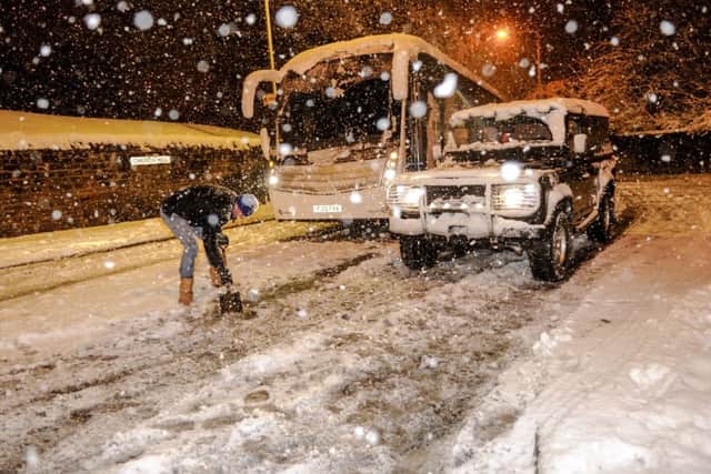 Heavy snowfall in Notts