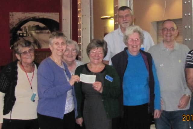 Edna Mercer, Celia Ellerington, Doreen Bee, Jeanette Goring, Colin Stubley, Jenny Caudy, Len Hand,Frank Carter and manager, Meryl Talbot.