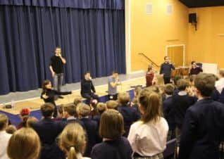 International acapella group VOCES8 held a music workshop at Ranby House