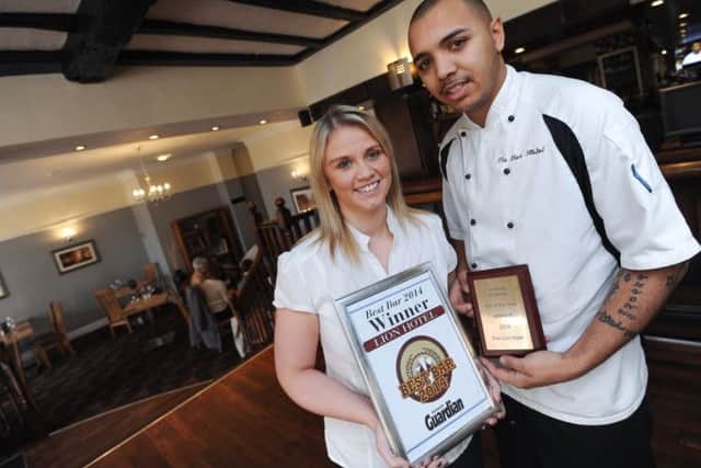 General Gemma Pitt and head chef Nathan Gordon of The Lion Hotel