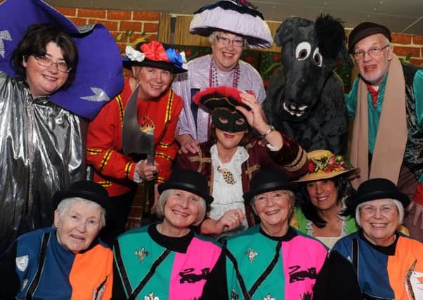 Some of the cast members from a Touch of Class' production of Dick Turpin pictured during rehearsal at the Sturton Village Hall.