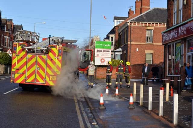 Fire crews attend an incident on Carlton Road