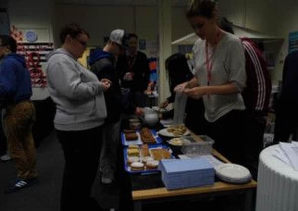 North Notts College staged a coffee morning for the Hope homelessness charity