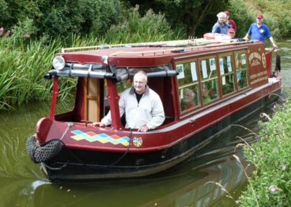 John Varley tripboat on Chesterfield Canal