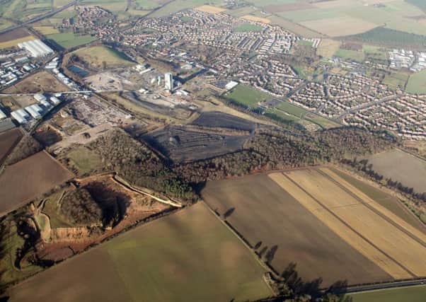 Aerial view of the Harworth Colliery site which is due to be taken up by 1,500 houses