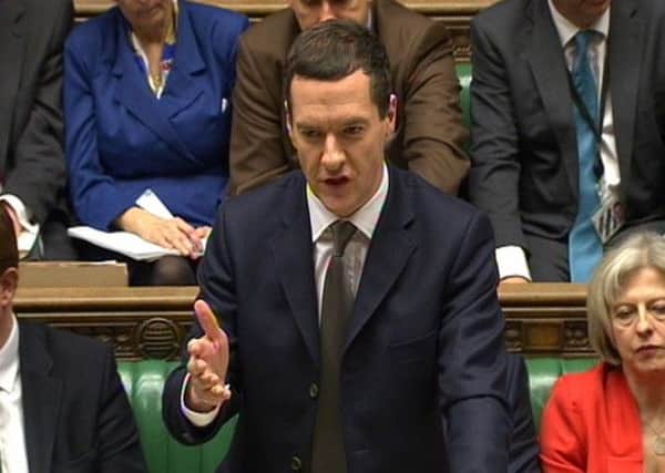 Chancellor of the Exchequer George Osborne delivers his Budget statement to the House of Commons.