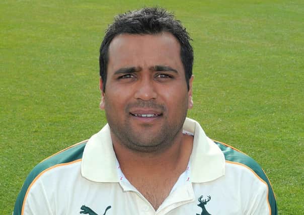 Samit Patel took two wickets in three balls as Notts took control.