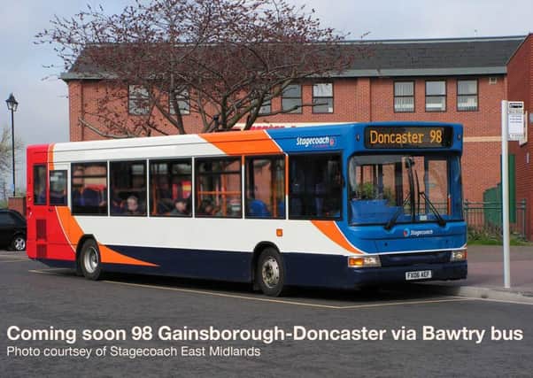 There will soon be a new weekday bus service from Gainsborough to Doncaster