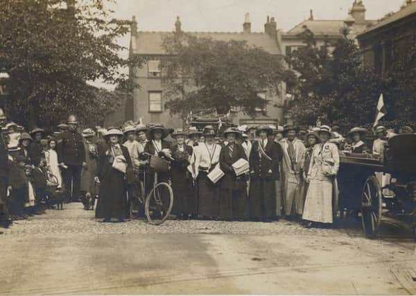 Mansfield branch of the Suffragettes: one of the pihotographs on display at the Archives Fun Open Day on Saturday (May 2).