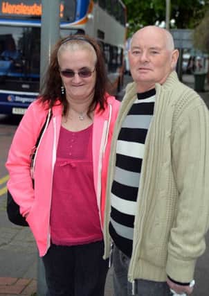 Local resident Yvonne Levy and her partner Kenneth Clarke were nearly hit when a Stagecoach bus mounted the pavement on Ryton Street, Worksop