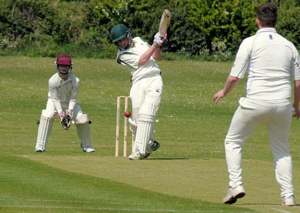 Pictures from the Match between Lea Park 2nds  V  Anston 4ths at Roses Sports ground, Gainsborough.
Lea Park were Batting,  Anston Bowling & Fielding. NGAS 16-5-15 Lea, Dean Bolderson, batting (8)