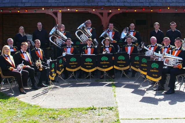 Thoresby Colliery Band are playing at The Crossing in Worksop this month