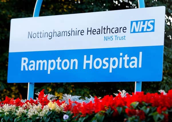 Sign for Rampton Hospital