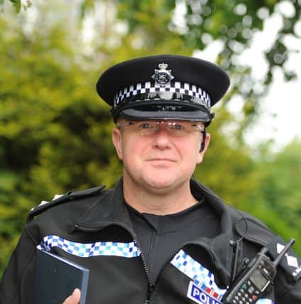 Inspector Neil Bellamy on the streets of Worksop