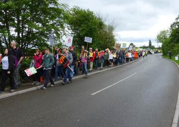 The Misson Community Action Group held a 'free frack parade' from Bawtry to Misson on Sunday 31st May