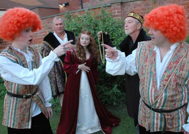 The Clumber Players are presenting The Comedy of Errors at Thorebsy Park