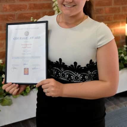 Rotary Club of  Bassetlaw Children of Courage Awards , pictured is Rebecca Hinchcliffe