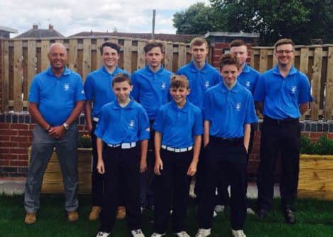 Retford Golf Club juniors in their new shirts, sponsored by RMS group