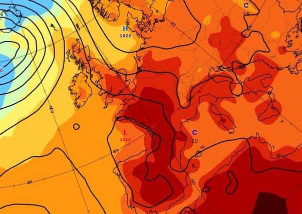 Hot and humid air is set to bring temperatures of 30C to much of the country this week