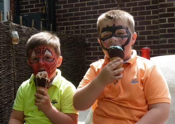 Face painting and ice cream were very popular with children at the Ye Olde Bell charity fun day