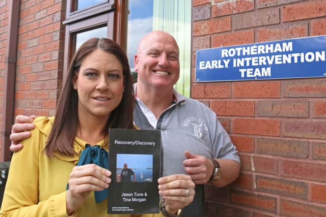Jason Tune and colleague Tina Morgan with their new book