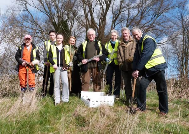 A special WWI memorial copse is being planted at Caistor