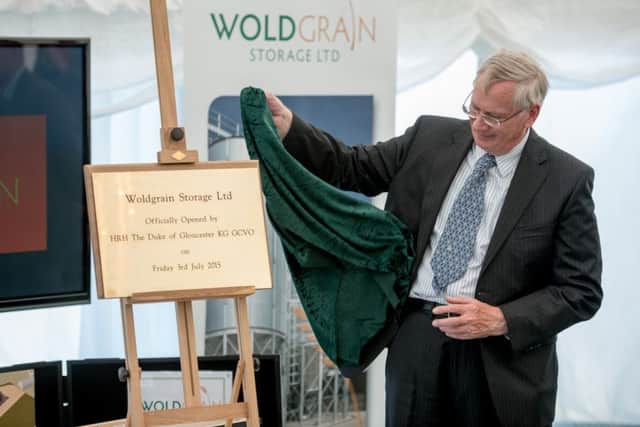 Official opening of the Wold Grain Storage  RDP funded expansion progject By HRH the Duke of Gloucester Friday 3rd July 2015.