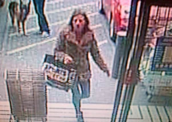 Police want to trace this woman in ocnneciton with a theft from Home Bargains in Worksop.