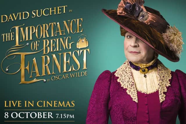David Suchet as Lady Bracknell in Oscar Wildes The Importance of Being Earnest.