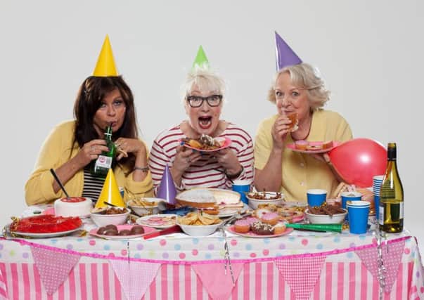 Kate Robbins (left), Jenny Eclair (centre) and Susie Blake are the Grumpy Old Women at the Baths Hall next year