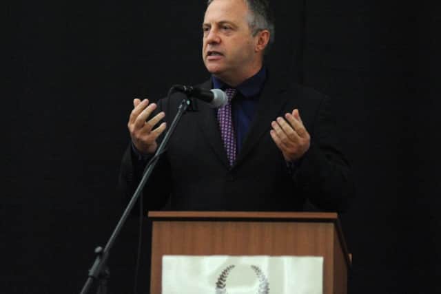 Bassetlaw Games awards night.  Pictured is MP John Mann (w121008-7p)