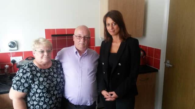 (Left to Right) Elaine Lancashire, Anton Lancashire and Ashfield MP Gloria De Piero.
Gloria slammed the NHS after Anton has his kidney stone operation cancelled twice in a week.