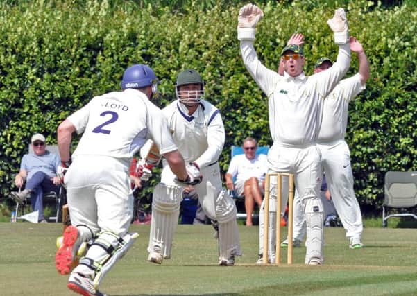 Papplewick and Linby v Mansfield Hosiery Mills
Papplewick's Shahryn Aslam survives a shout by wicket keeper, Tom New, during their match against Mansfield Hosiery Mills on Saturday.