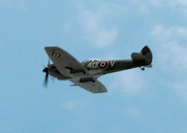 Flyover at Harthill Carnival of a WW2 Spitfire