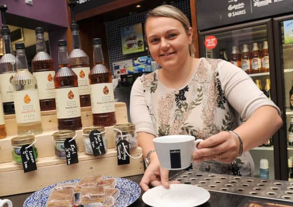 Yvette Woods, shift manager at the Sweyn Forkbeard  where readers can get a free tea or coffee