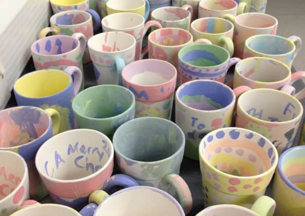 Paint a pot sessions are taking place at the Harley Gallery in Welbeck during half-time