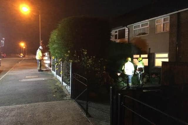 Firefirefighters made the scene safe