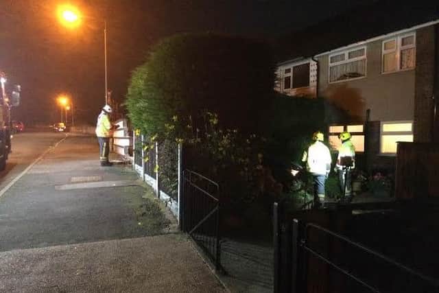 Firefirefighters made the scene safe