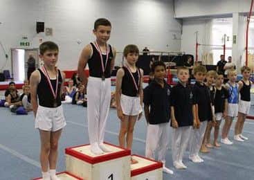 Finlay Matthews with his gold medal