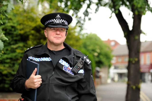 Inspector Neil Bellamy on the streets of Worksop
