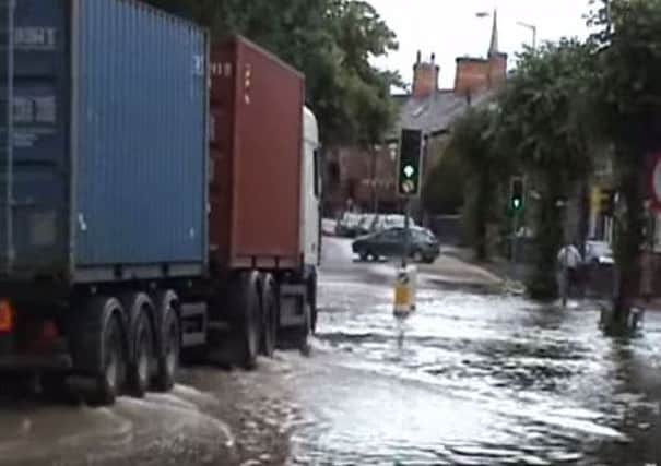 Worksop floods in June 2007
